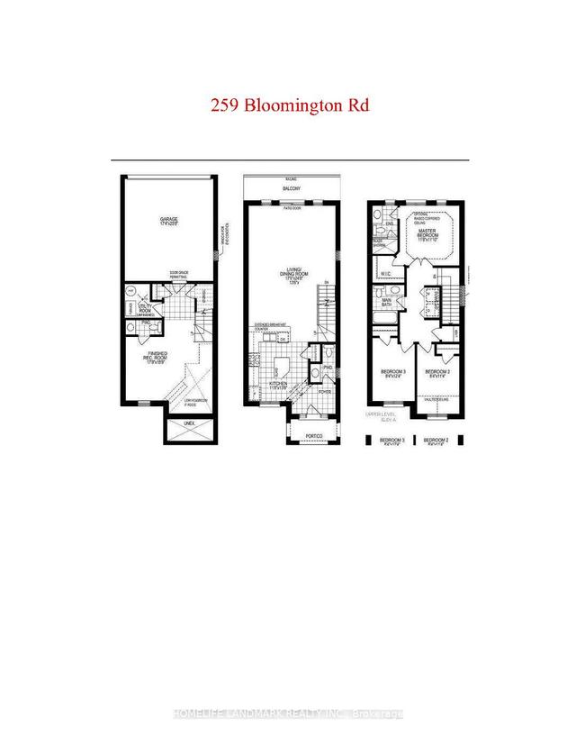 259 Bloomington Rd W, House attached with 3 bedrooms, 4 bathrooms and 4 parking in Whitchurch Stouffville ON | Image 28