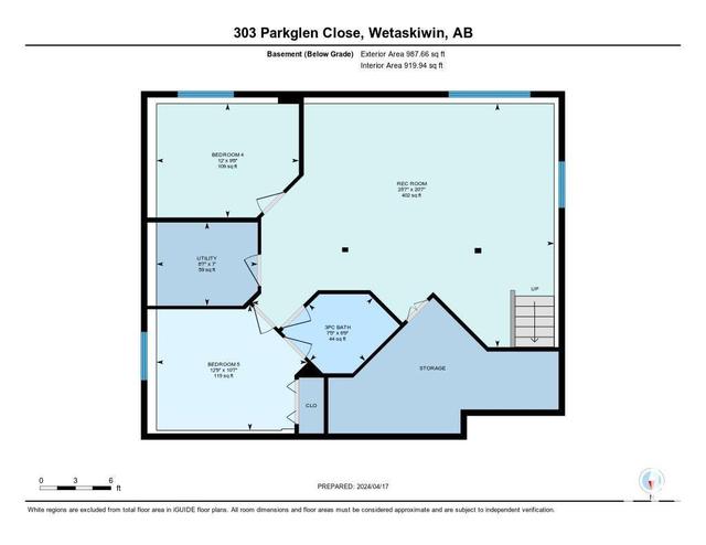 303 Parkglen Cl, House detached with 5 bedrooms, 3 bathrooms and null parking in Wetaskiwin AB | Image 52