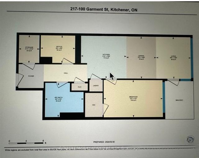 217 - 100 Garment St, Condo with 1 bedrooms, 1 bathrooms and 1 parking in Kitchener ON | Image 14