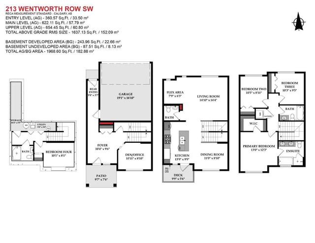 213 Wentworth Row Sw, Home with 4 bedrooms, 3 bathrooms and 2 parking in Calgary AB | Image 2