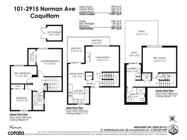 101 - 2915 Norman Avenue, House attached with 3 bedrooms, 2 bathrooms and null parking in Coquitlam BC | Image 27