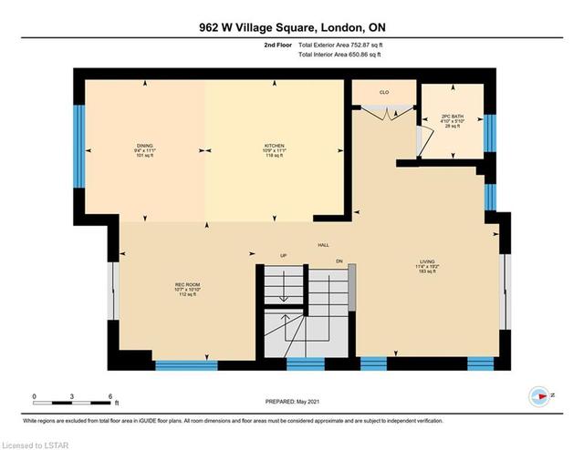 962 West Village Square, House attached with 4 bedrooms, 2 bathrooms and 2 parking in London ON | Image 34