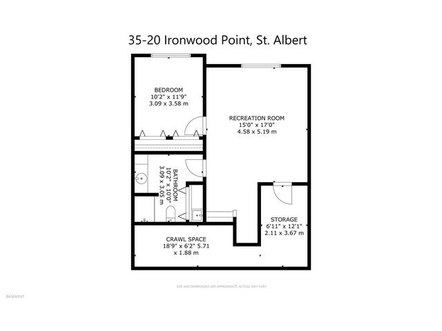 35 - 20 Ironwood Pt, House attached with 3 bedrooms, 3 bathrooms and 4 parking in St. Albert AB | Image 47