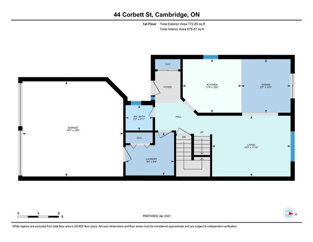 44 Corbett St, House attached with 3 bedrooms, 2 bathrooms and 4 parking in Cambridge ON | Image 26