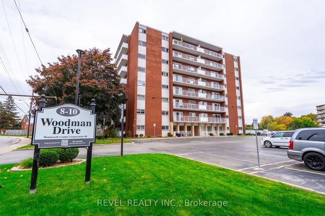 605 - 10 Woodman Dr S, Condo with 1 bedrooms, 1 bathrooms and 1 parking in Hamilton ON | Image 1