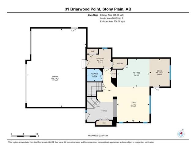 31 Briarwood Point, House detached with 4 bedrooms, 2 bathrooms and 6 parking in Stony Plain AB | Image 30