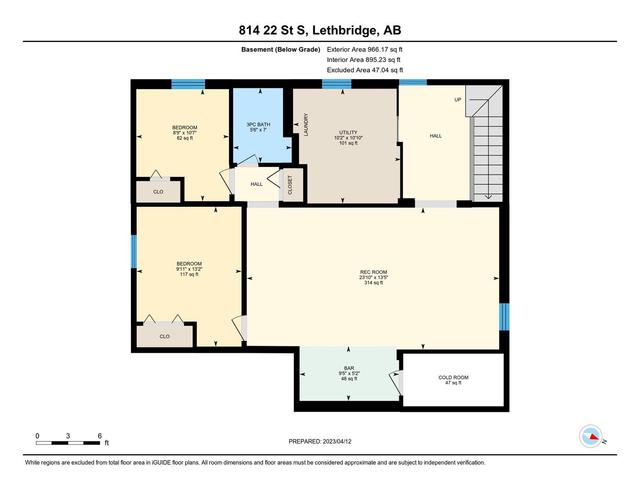 814 22 Street S, House detached with 4 bedrooms, 2 bathrooms and 2 parking in Lethbridge AB | Image 49