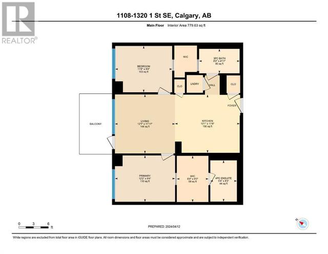 1108, - 1320 1 Street Se, Condo with 2 bedrooms, 2 bathrooms and 1 parking in Calgary AB | Image 31