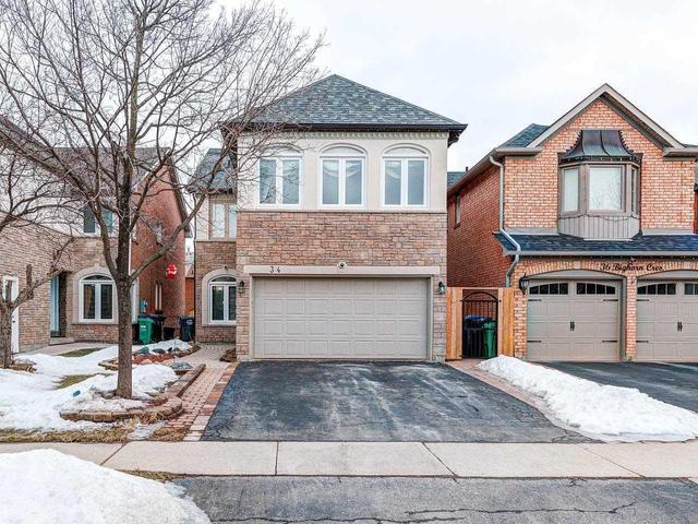 34 Bighorn Cres, House detached with 4 bedrooms, 3 bathrooms and 2 parking in Brampton ON | Image 1