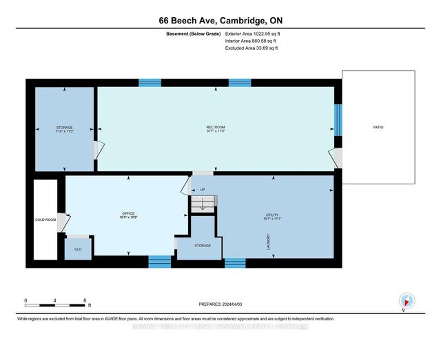 66 Beech Ave, House detached with 3 bedrooms, 1 bathrooms and 2 parking in Cambridge ON | Image 29