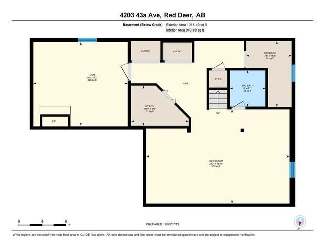 4203 43a Avenue, House detached with 4 bedrooms, 2 bathrooms and 3 parking in Red Deer AB | Image 43