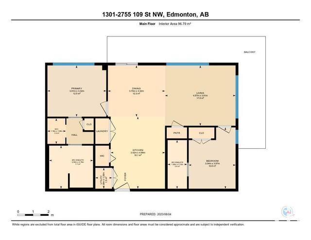 1301 - 2755 109 St Nw, Condo with 2 bedrooms, 2 bathrooms and 2 parking in Edmonton AB | Image 48