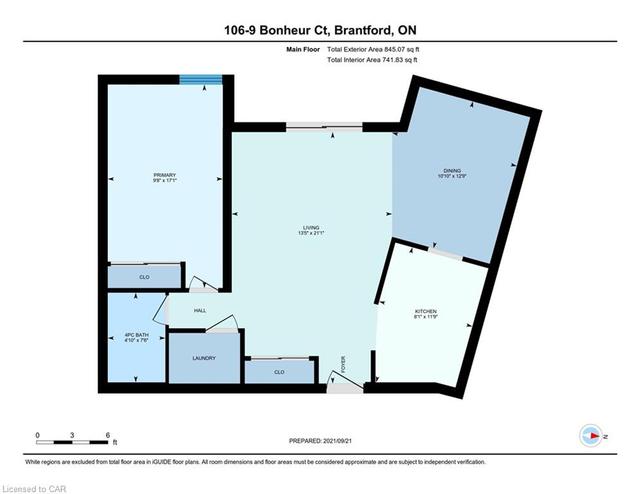 106 - 9 Bonheur Court, House attached with 1 bedrooms, 1 bathrooms and 1 parking in Brantford ON | Image 13
