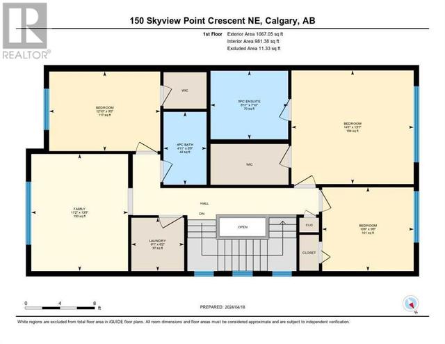 150 Skyview Point Crescent Ne, House detached with 4 bedrooms, 3 bathrooms and 4 parking in Calgary AB | Image 41