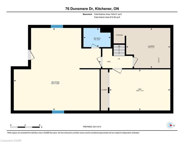 76 Dunsmere Drive, House detached with 4 bedrooms, 3 bathrooms and 6 parking in Kitchener ON | Image 41