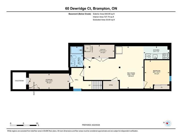 60 Dewridge Crt, House semidetached with 4 bedrooms, 4 bathrooms and 3 parking in Brampton ON | Image 35