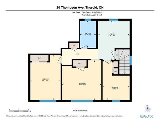 upper - 20 Thompson Ave, House detached with 2 bedrooms, 1 bathrooms and 1 parking in Thorold ON | Image 7