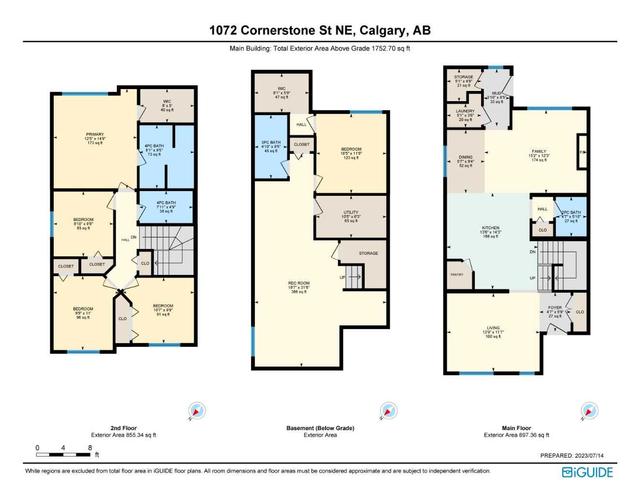 1072 Cornerstone Street Ne, House detached with 5 bedrooms, 3 bathrooms and 2 parking in Calgary AB | Image 4