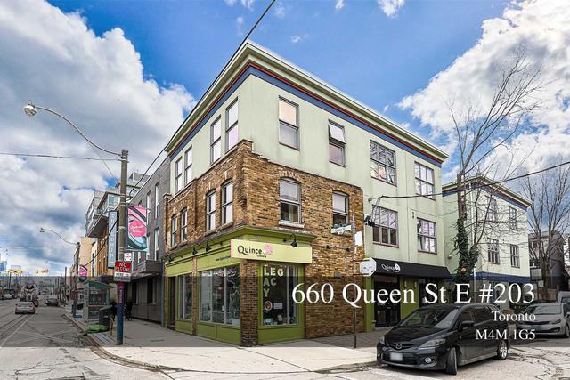 203 - 660 Queen St E, House detached with 2 bedrooms, 2 bathrooms and 0 parking in Toronto ON | Image 1