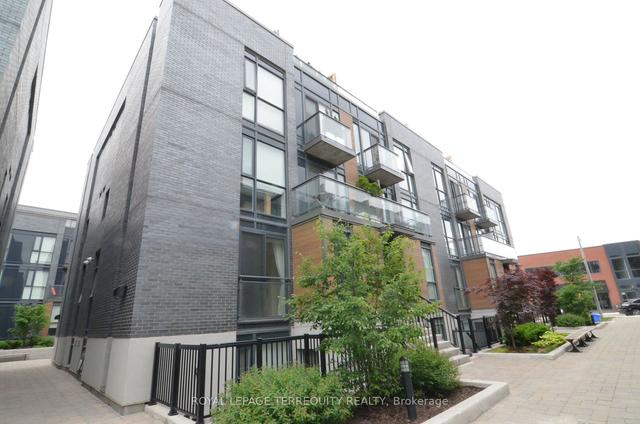402 - 15 Sousa Mendes St, Townhouse with 1 bedrooms, 1 bathrooms and 1 parking in Toronto ON | Image 1