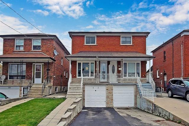 53 North Edgely Ave, House semidetached with 3 bedrooms, 3 bathrooms and 3 parking in Toronto ON | Image 1