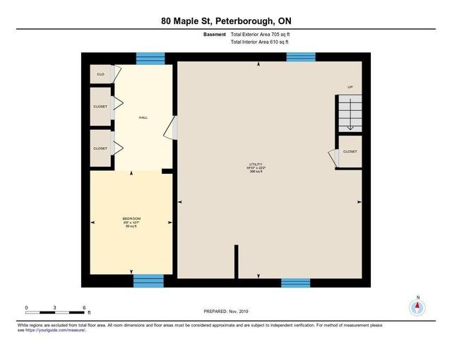 80 Maple St, House detached with 2 bedrooms, 1 bathrooms and 4 parking in Peterborough ON | Image 20