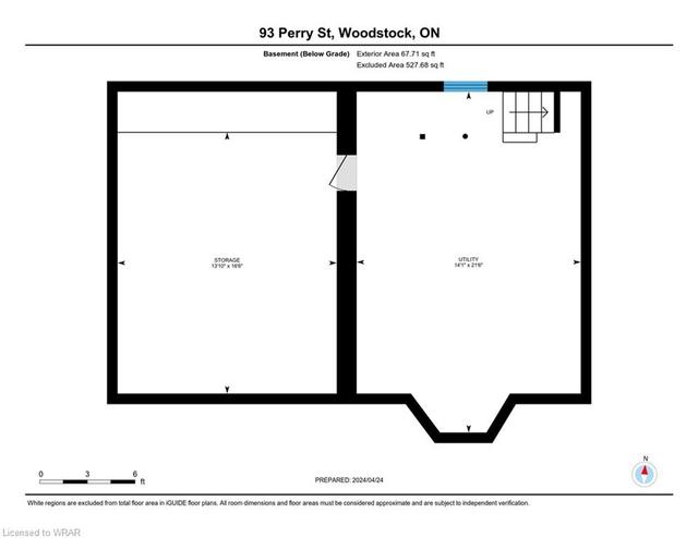 93 Perry Street, House detached with 3 bedrooms, 1 bathrooms and 4 parking in Woodstock ON | Image 27
