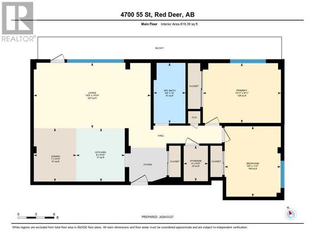 505, - 4700 55 Street, Condo with 2 bedrooms, 1 bathrooms and 1 parking in Red Deer AB | Image 24
