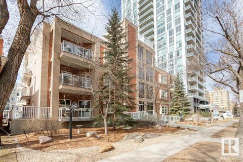 105 - 9910 111 St Nw, Condo with 1 bedrooms, 2 bathrooms and null parking in Edmonton AB | Card Image