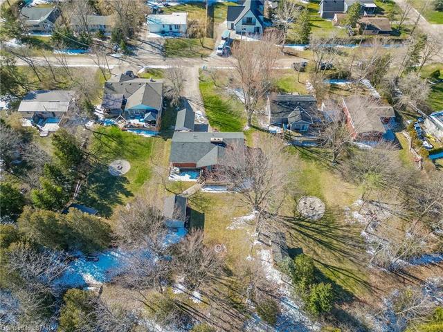 Aerial View of the backyard backing onto the Ravine. | Image 36