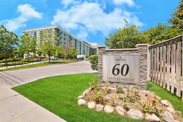 426 - 60 Fairfax Cres, Condo with 1 bedrooms, 1 bathrooms and 1 parking in Toronto ON | Image 1