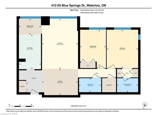 412 - 55 Blue Springs Drive, House attached with 2 bedrooms, 2 bathrooms and 2 parking in Waterloo ON | Image 36