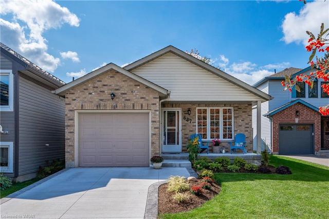 687 Jacob Lane, House detached with 3 bedrooms, 2 bathrooms and 3 parking in Waterloo ON | Image 1