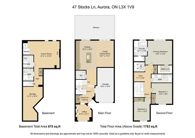47 Stocks Lane, House attached with 3 bedrooms, 4 bathrooms and 2 parking in Aurora ON | Image 31
