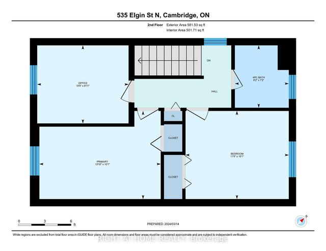 535 Elgin St N, House semidetached with 3 bedrooms, 3 bathrooms and 3 parking in Cambridge ON | Image 33