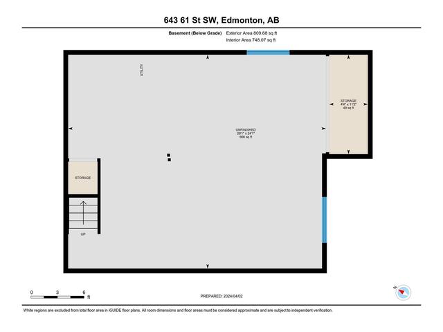 643 61 St Sw, House detached with 3 bedrooms, 2 bathrooms and 4 parking in Edmonton AB | Image 55