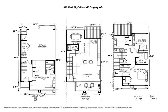 634 Red Sky Villas Ne, Home with 3 bedrooms, 3 bathrooms and 2 parking in Calgary AB | Image 1