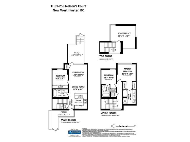 th01 - 258 Nelson's Court, House attached with 3 bedrooms, 3 bathrooms and null parking in New Westminster BC | Image 34