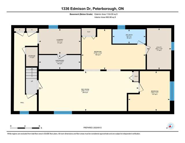 1336 Edmison Dr, House detached with 2 bedrooms, 3 bathrooms and 4 parking in Peterborough ON | Image 30