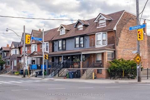 1050 Ossington Ave, House attached with 4 bedrooms, 2 bathrooms and 2 parking in Toronto ON | Card Image