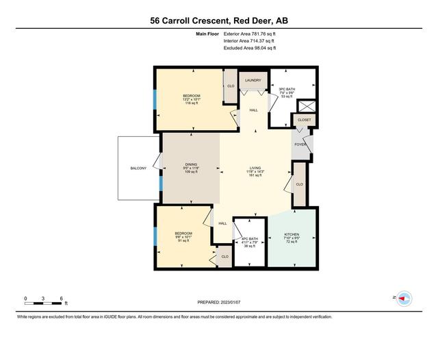 236 - 56 Carroll Crescent, Condo with 2 bedrooms, 2 bathrooms and null parking in Red Deer AB | Image 48