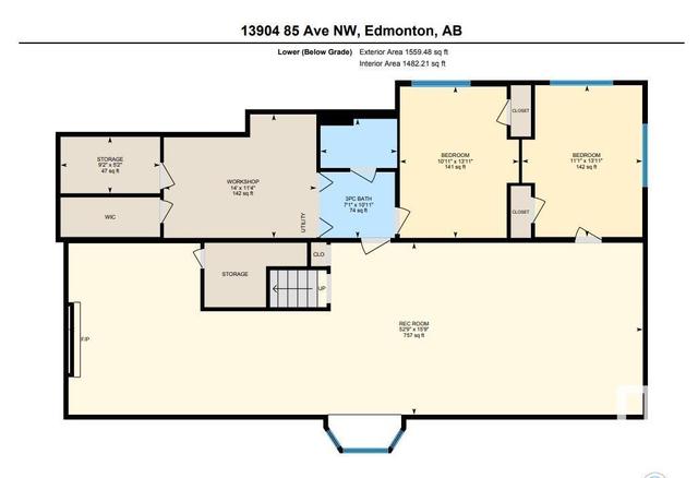 13904 85 Av Nw, House detached with 6 bedrooms, 3 bathrooms and null parking in Edmonton AB | Image 50