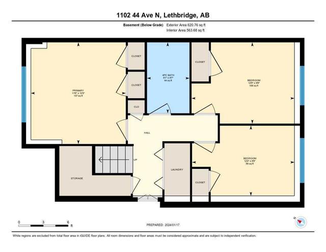 1102 44 Avenue N, Home with 3 bedrooms, 1 bathrooms and 3 parking in Lethbridge AB | Image 29