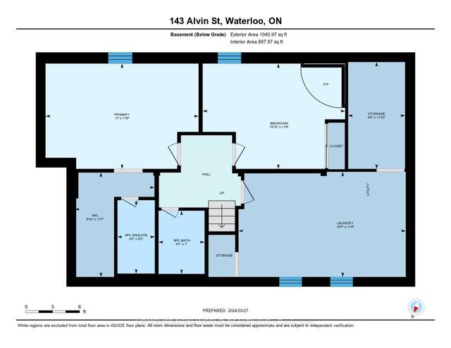 143 Alvin St, House detached with 3 bedrooms, 3 bathrooms and 3 parking in Waterloo ON | Image 19
