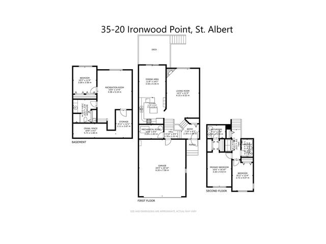 35 - 20 Ironwood Pt, House attached with 3 bedrooms, 3 bathrooms and 4 parking in St. Albert AB | Image 46