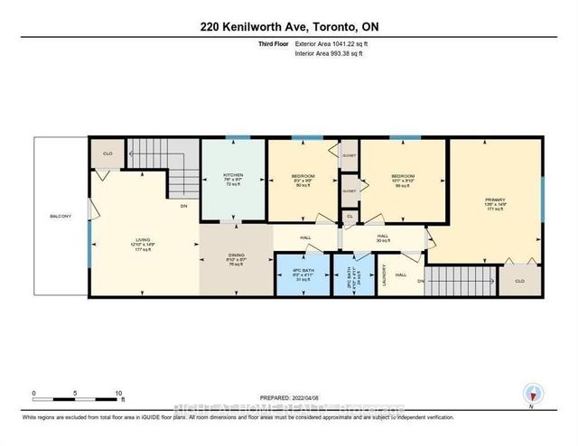 2 - 220 Kenilworth Ave, House detached with 3 bedrooms, 2 bathrooms and 1 parking in Toronto ON | Image 7