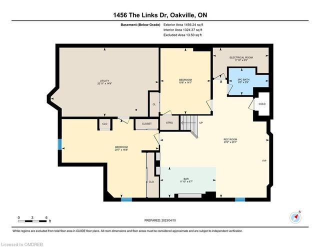 1456 The Links Drive, House detached with 5 bedrooms, 3 bathrooms and 4 parking in Oakville ON | Image 36