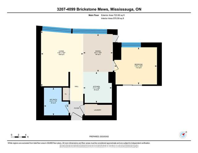 3207 - 4099 Brickstone Mews, Condo with 1 bedrooms, 1 bathrooms and 1 parking in Mississauga ON | Image 35