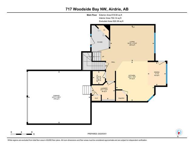 717 Woodside Bay Nw, House detached with 4 bedrooms, 3 bathrooms and 4 parking in Airdrie AB | Image 39