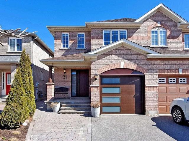 31 Ravineview Dr, House semidetached with 3 bedrooms, 3 bathrooms and 3 parking in Vaughan ON | Image 1